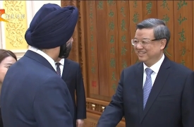 倪岳峰王正谱会见世界银行行长彭安杰